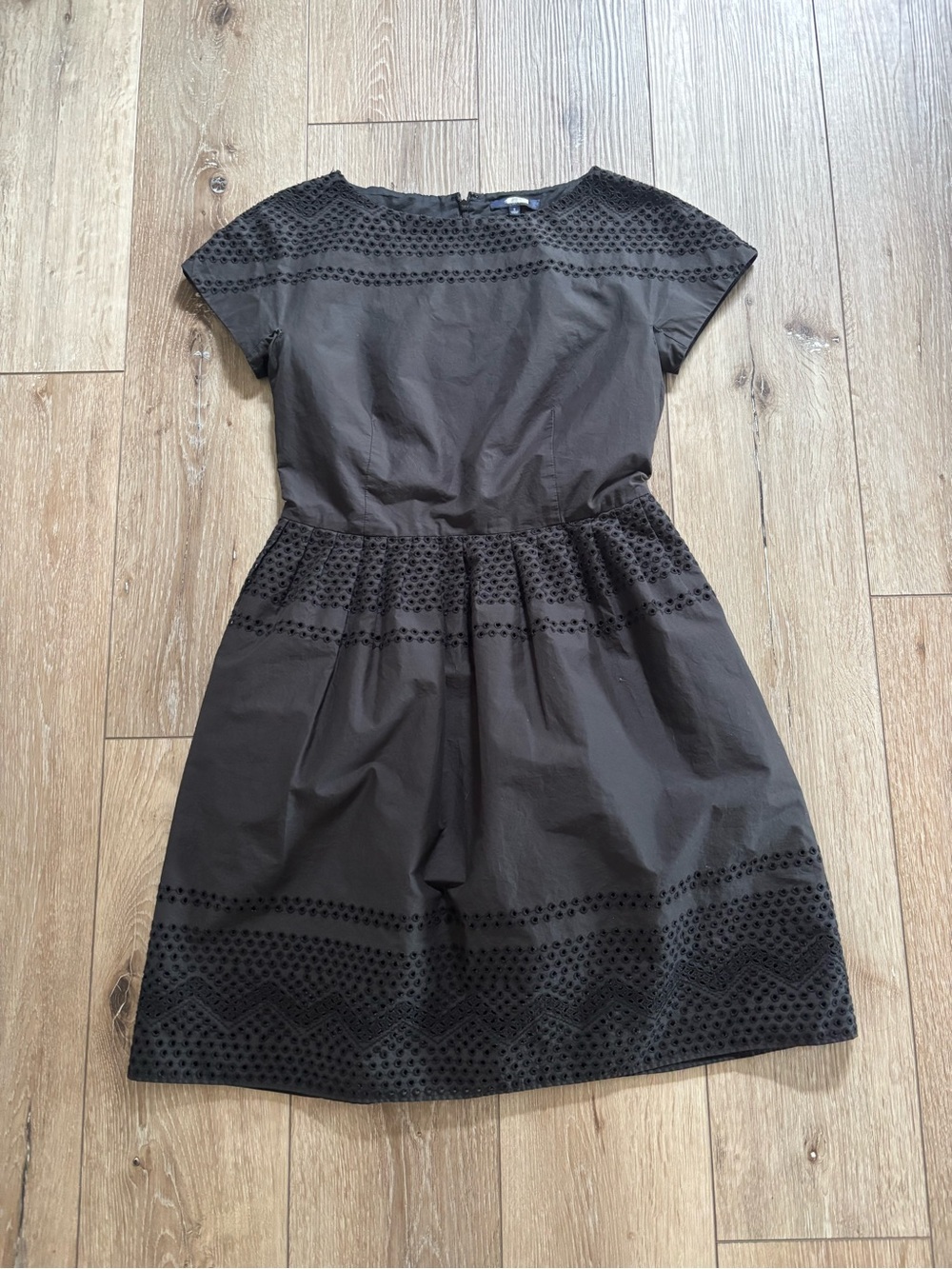 Madewell black eyelet dress  size 2